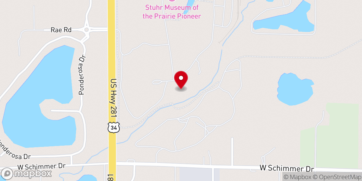 Map showing location of Immanuel Evangelical Lutheran Church