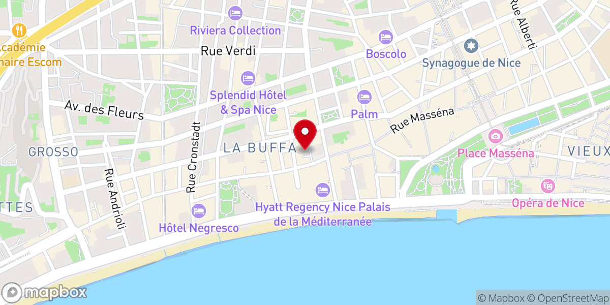 Map showing location of Eglise Du Sacré Coeur