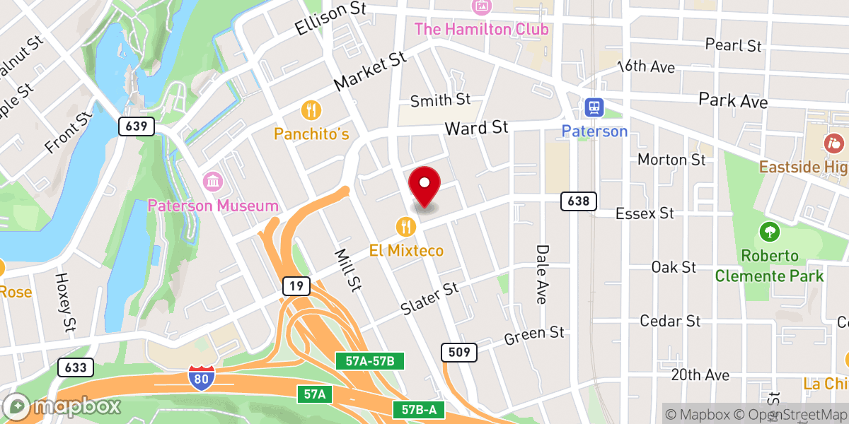Map showing location of Cathedral of Saint John the Baptist