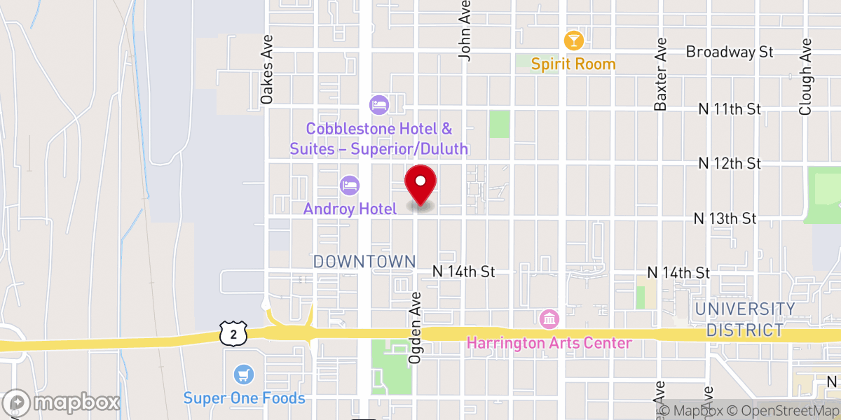 Map showing location of Lake Point Church