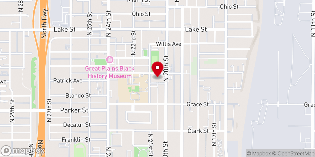 Map showing location of Morning Star Baptist Church