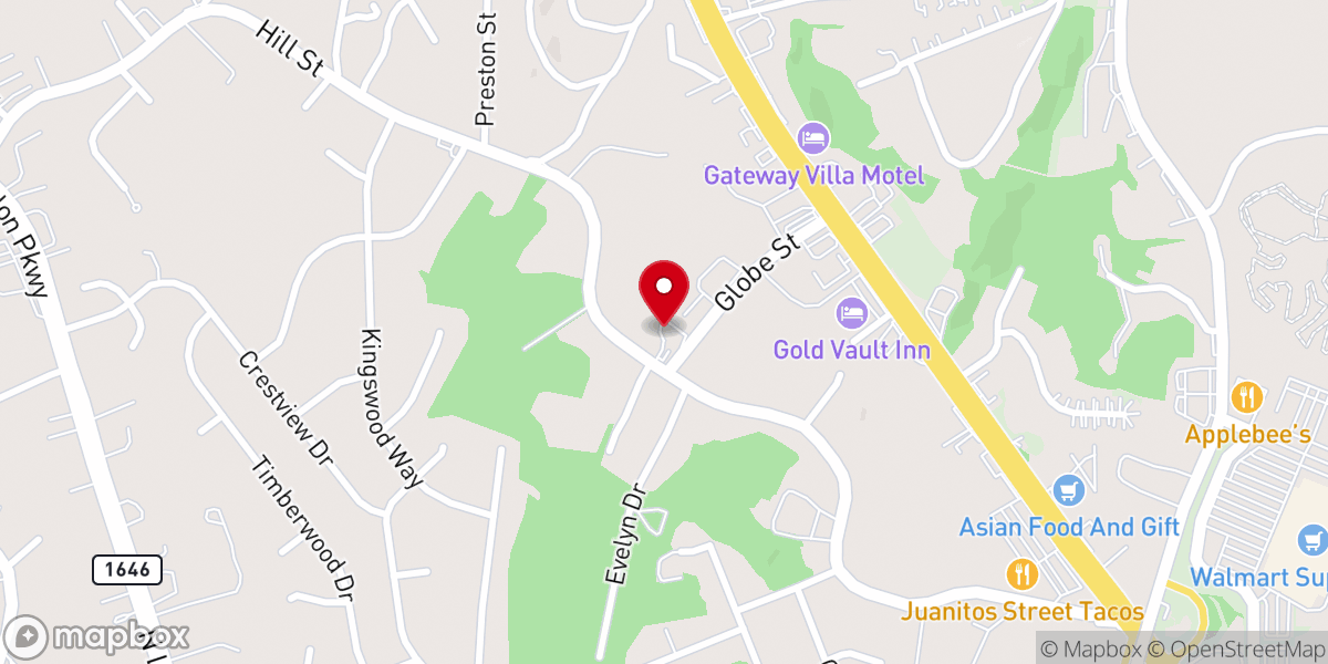 Map showing location of Radcliff Church Of God