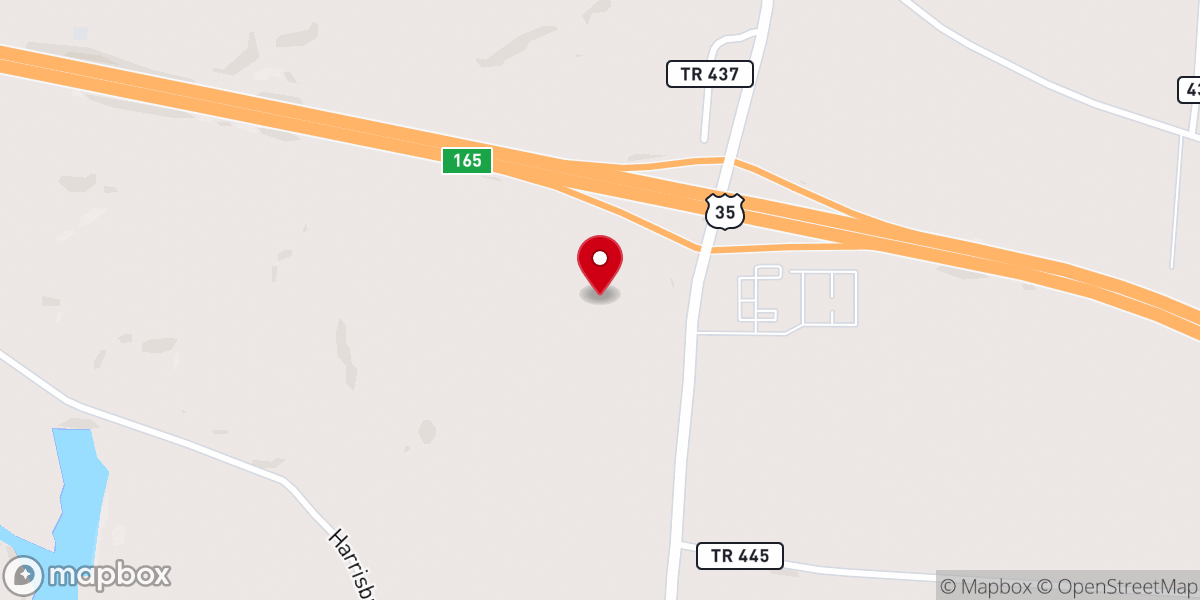 Map showing location of Gallia Cornerstone Church