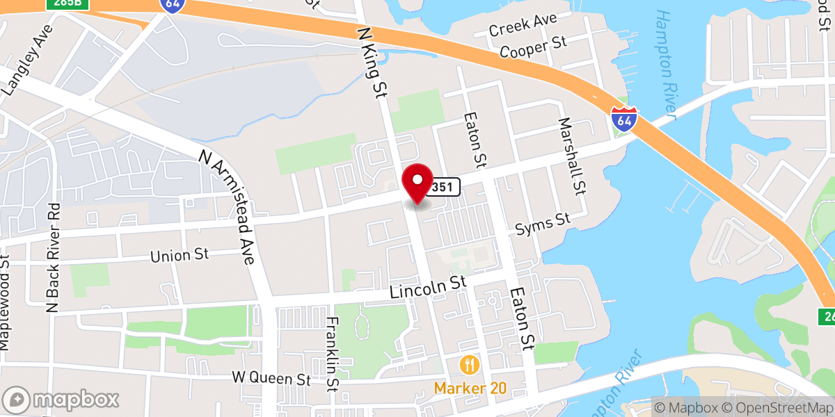 Map showing location of Redeemed Church
