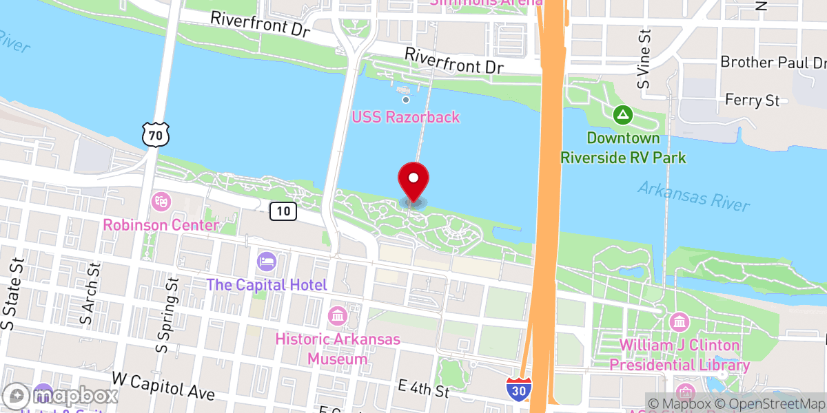 Map showing location of Historic Toler Chapel