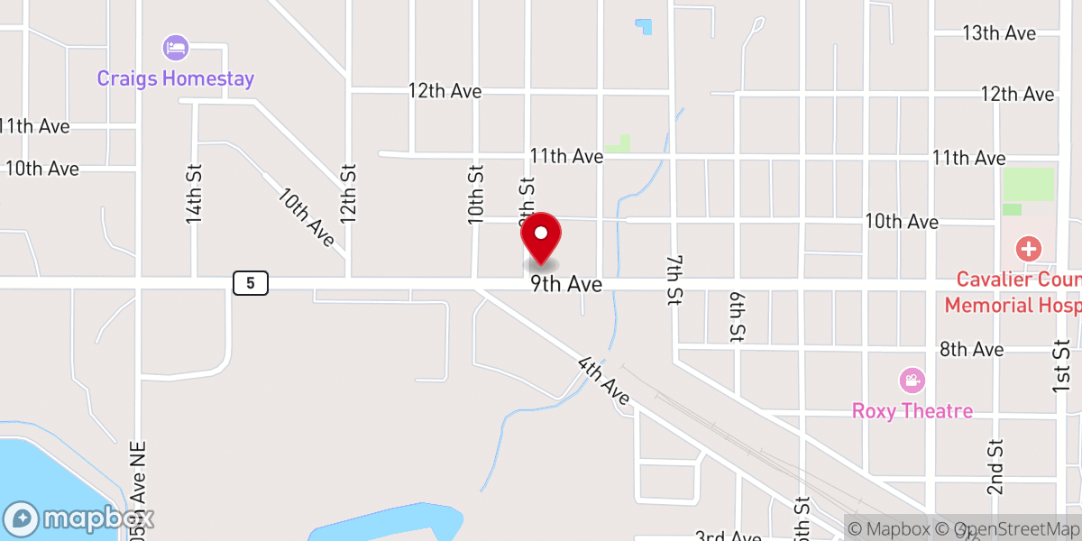 Map showing location of Redeemer Lutheran Church