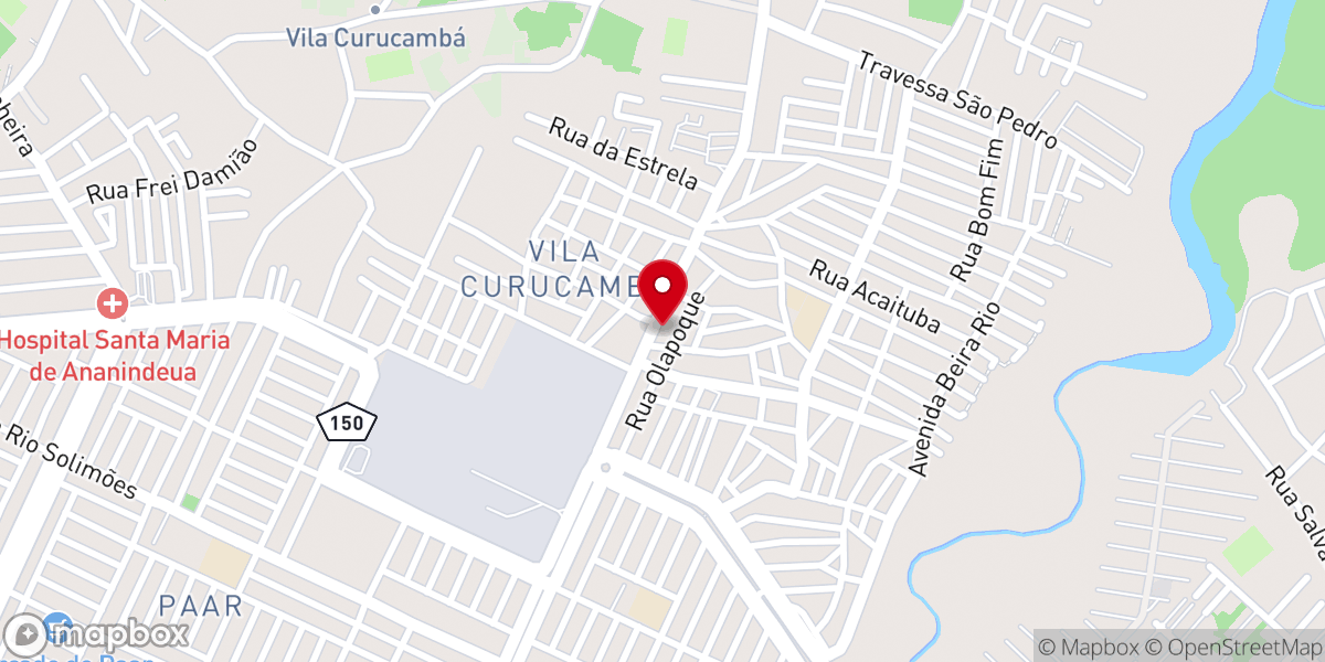 Map showing location of Igreja Universal - PAAR II