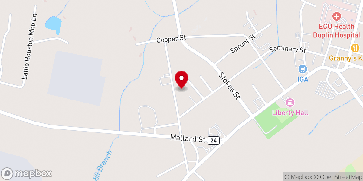 Map showing location of St James Ame Church