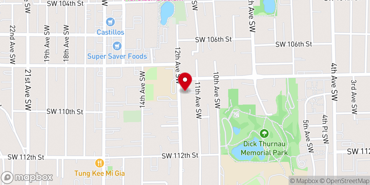 Map showing location of The Potter's House