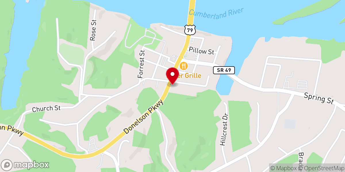 Map showing location of Two Rivers Cards, Collectables, and Games