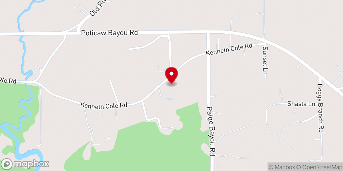 Map showing location of Vancleave holiness church