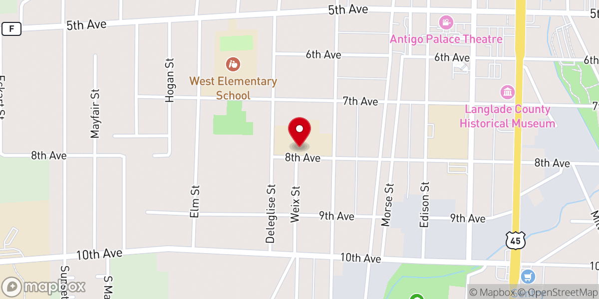 Map showing location of Peace Lutheran Ministries