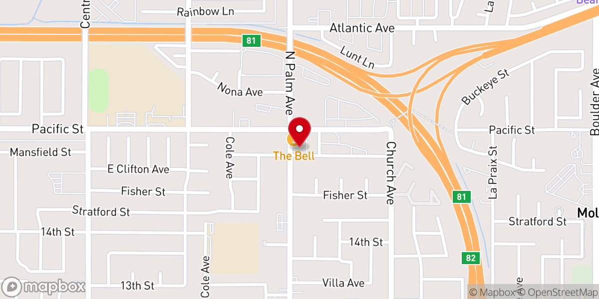 Map showing location of Highland Baptist Temple