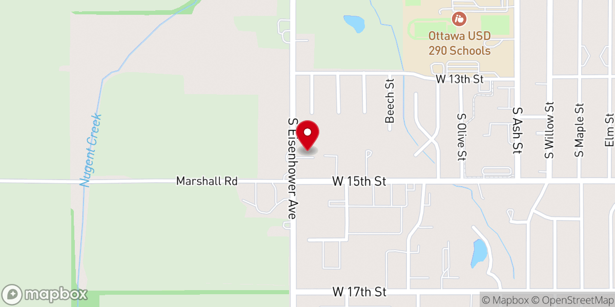 Map showing location of First Southern Baptist Church