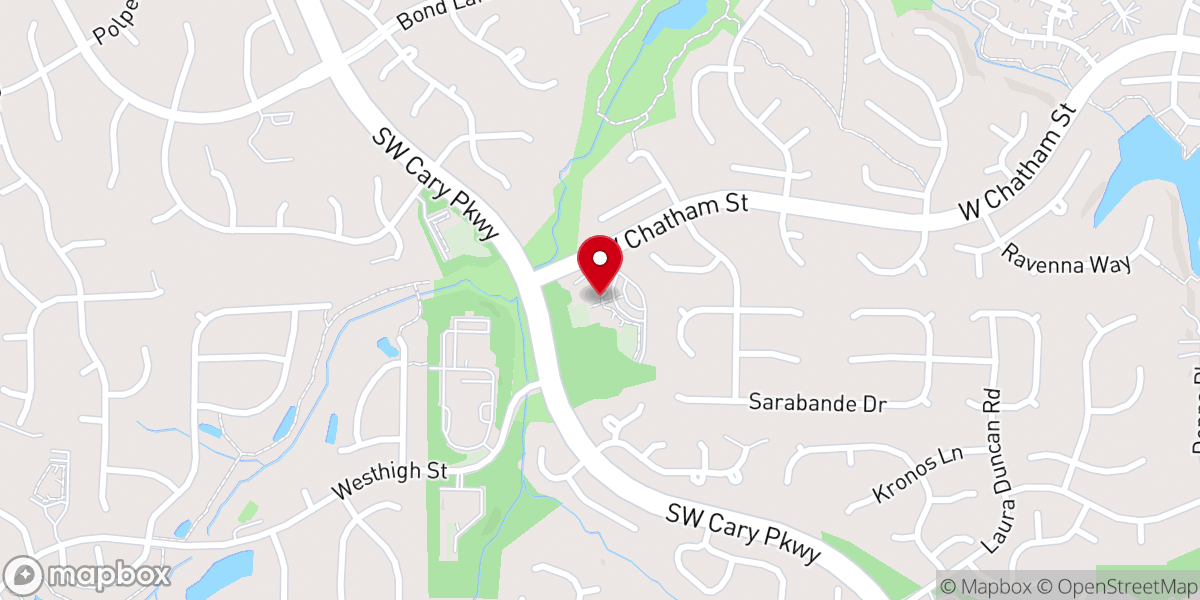 Map showing location of Peace Presbyterian Church