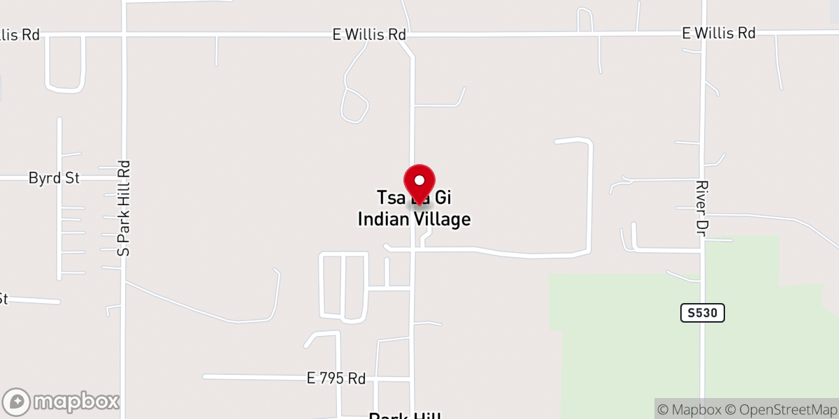 Map showing location of Tender Mercies Church