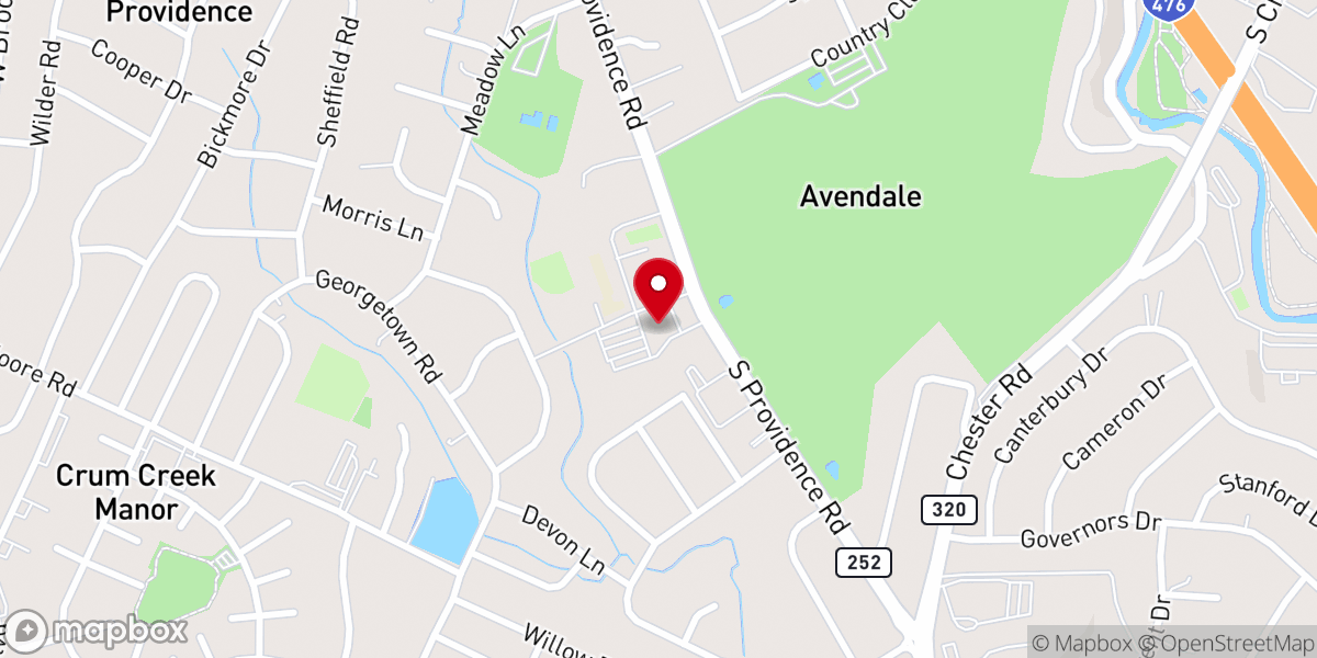 Map showing location of St John Chrysostom Parish