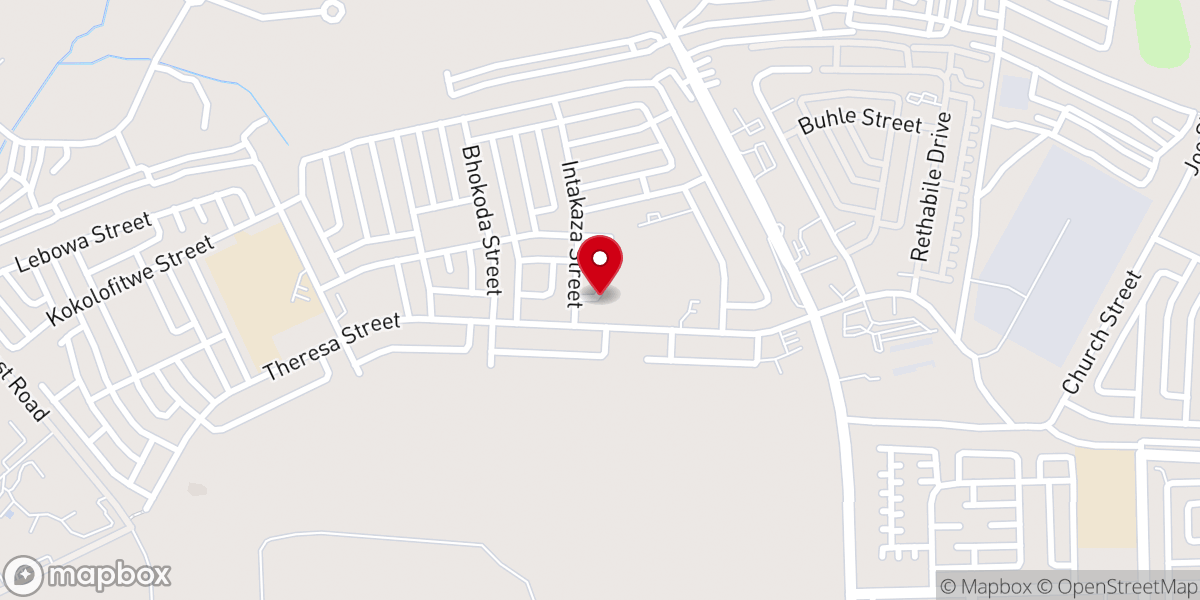 Map showing location of St John's Apostolic Faith Mission Mam'Tshawe