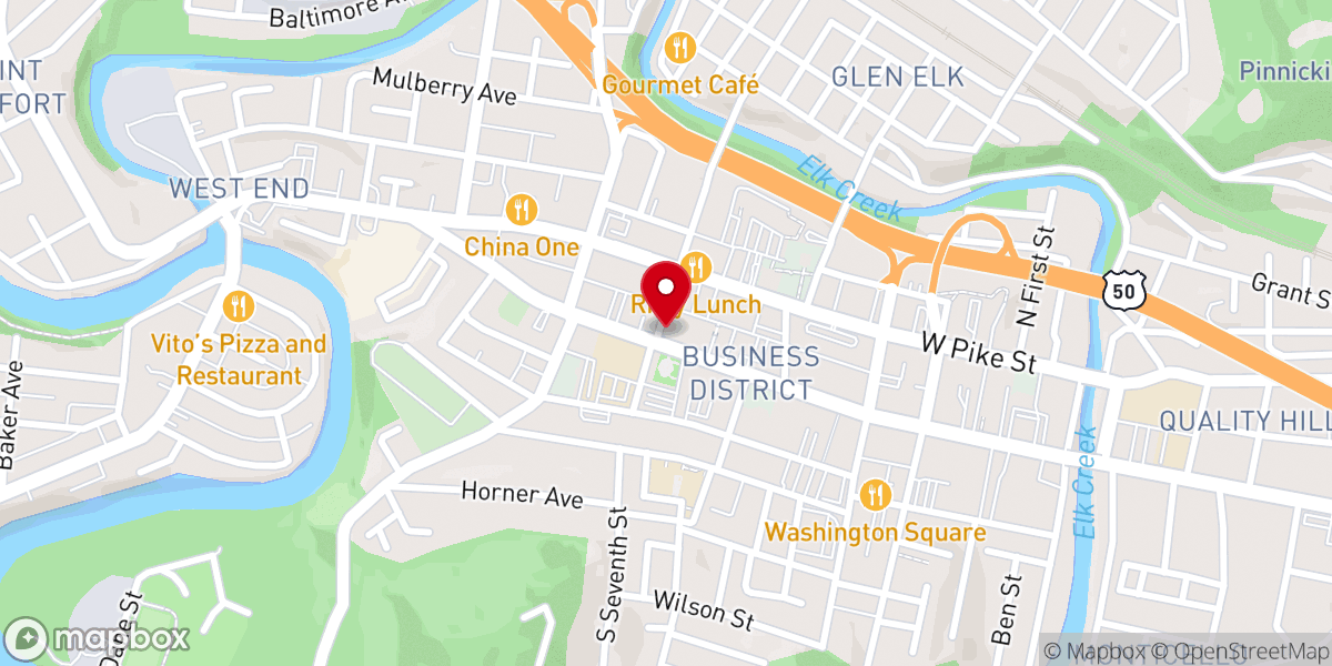 Map showing location of Christ Episcopal Church