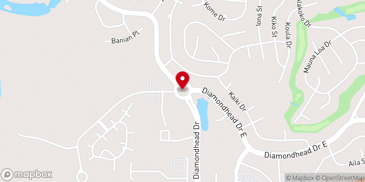 Map showing location of Diamondhead Community Center