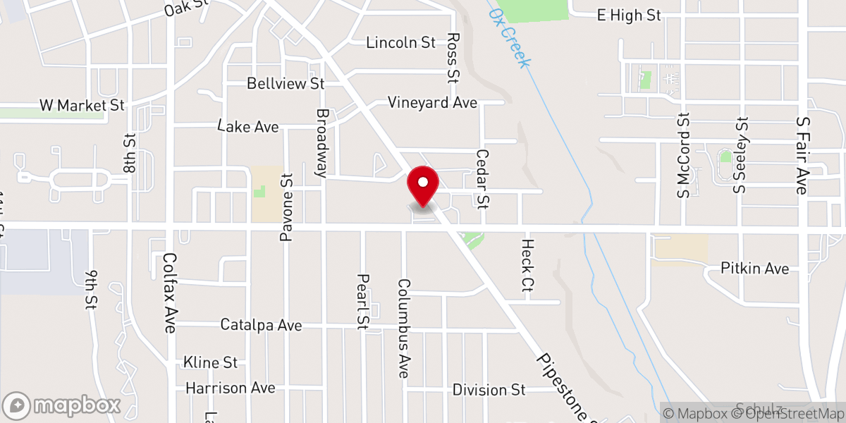Map showing location of New Birth Apostolic Church