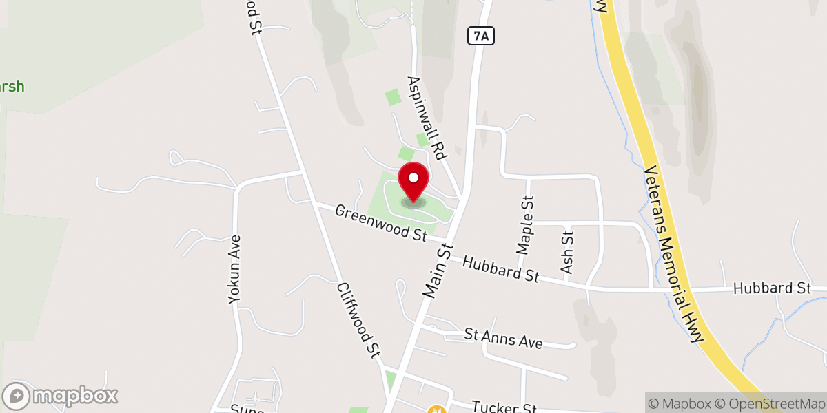 Map showing location of Church on the Hill Cemetery