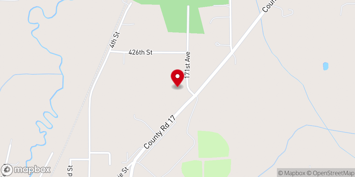 Map showing location of Community Country Church