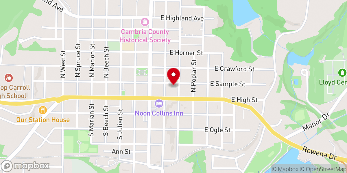 Map showing location of Christian educational center