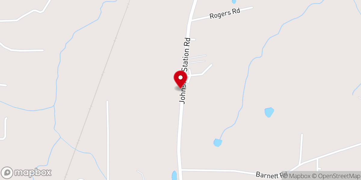 Map showing location of Collin Grove Church
