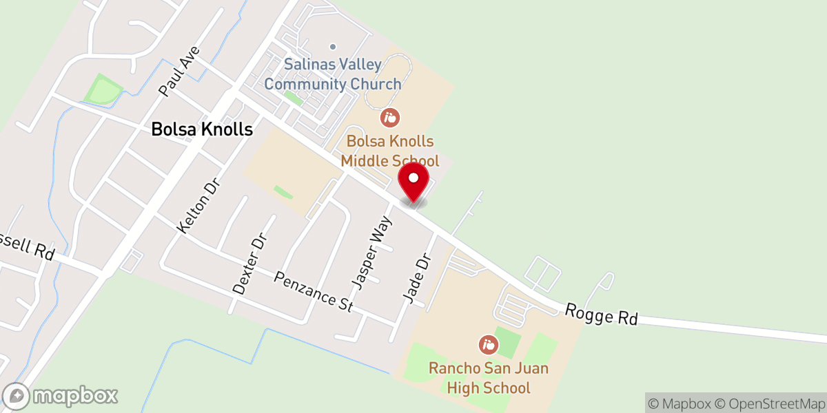 Map showing location of Legacy Church Salinas