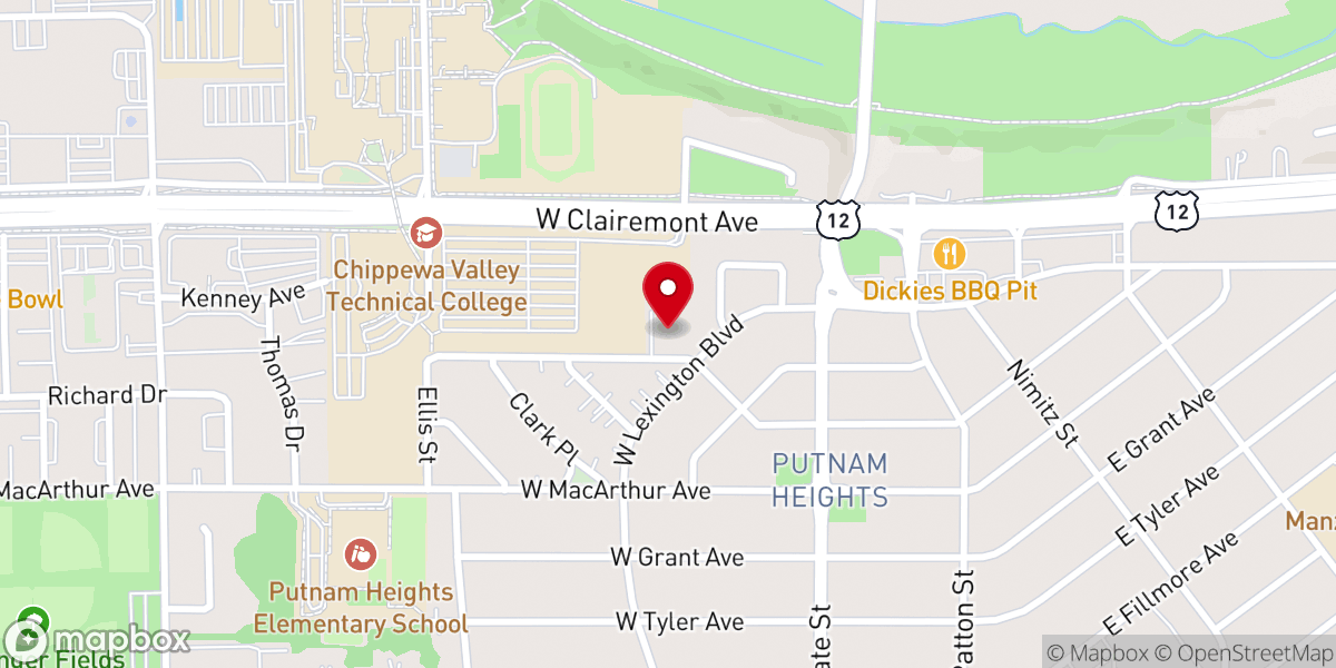 Map showing location of Cornerstone Christian Church