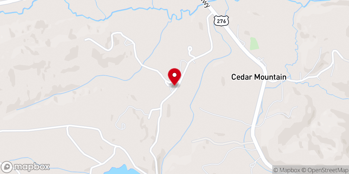 Map showing location of Faith Memorial Chapel