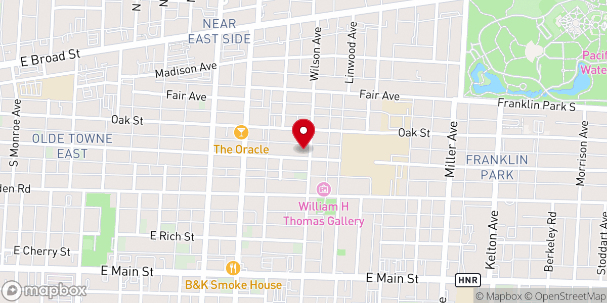 Map showing location of Kingdom Building Ministry Center