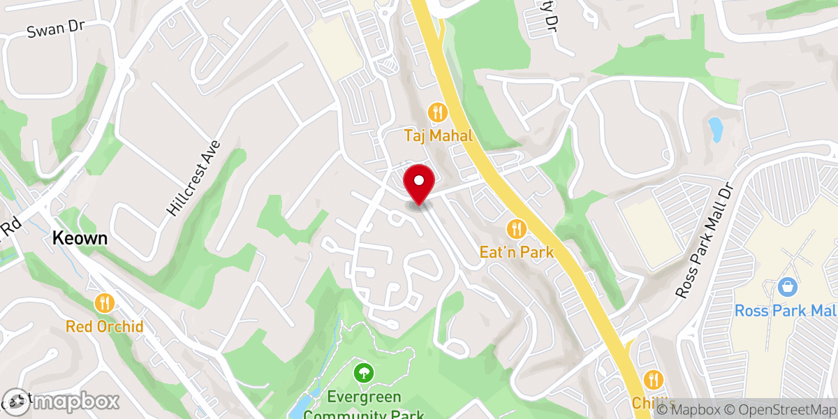 Map showing location of Korean United Presbyterian Church