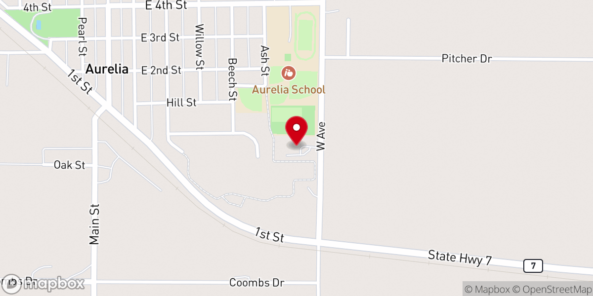 Map showing location of First United Methodist Church