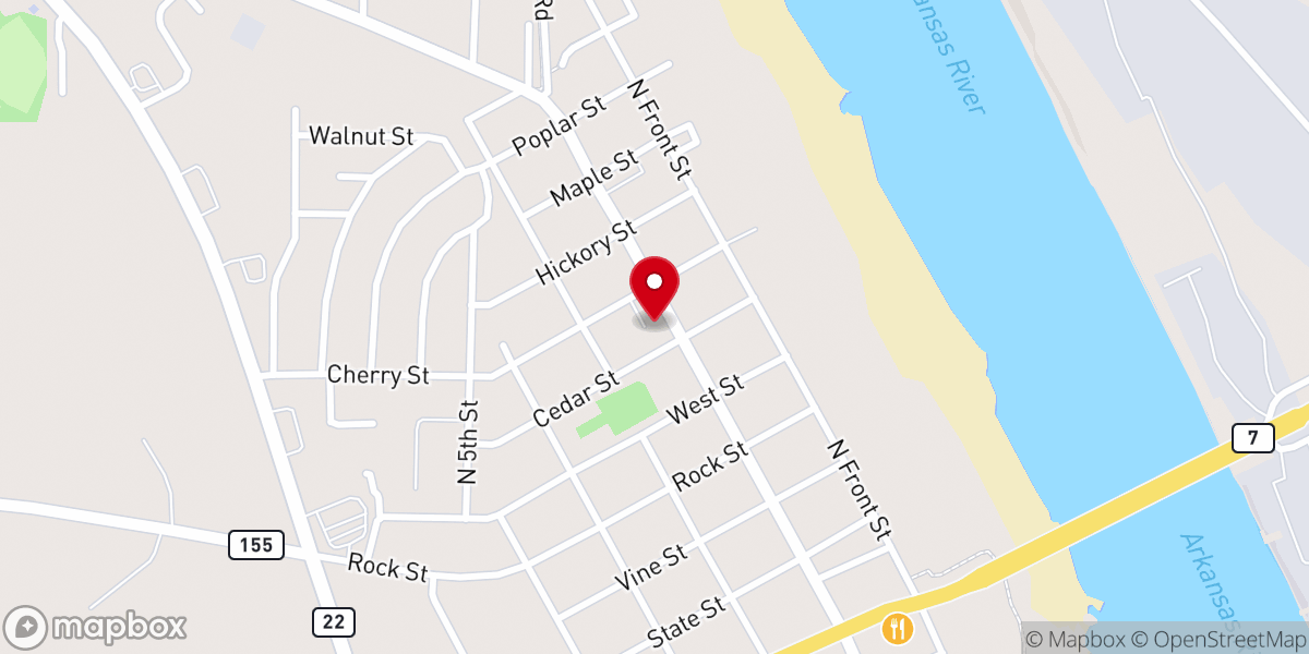 Map showing location of St Augustine Catholic Church
