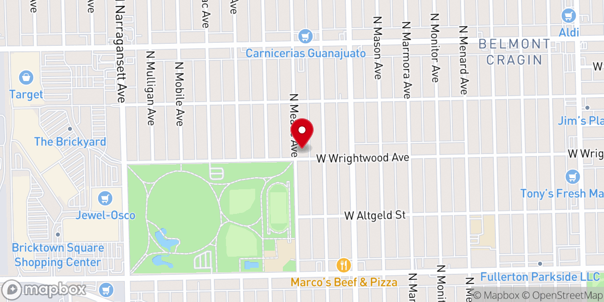 Map showing location of Catch the Fire Fellowship