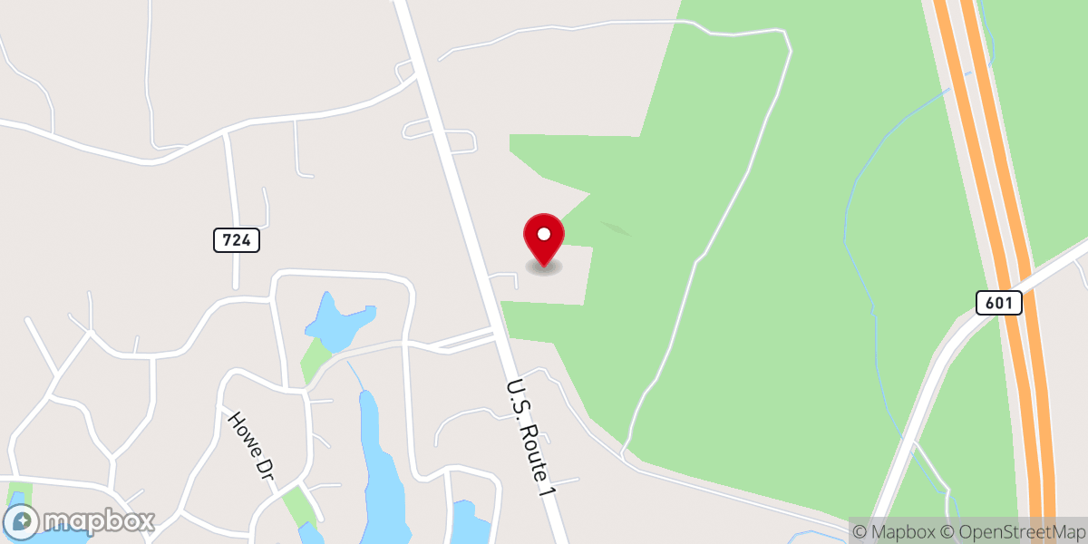 Map showing location of Vision Baptist Church