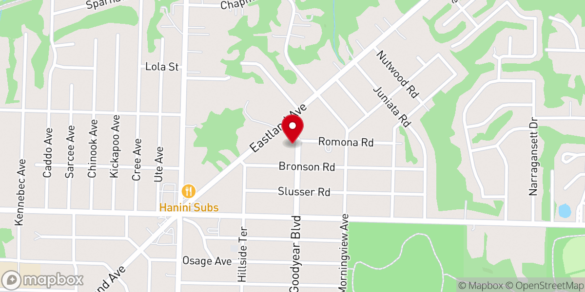 Map showing location of Gospel Crusader Church