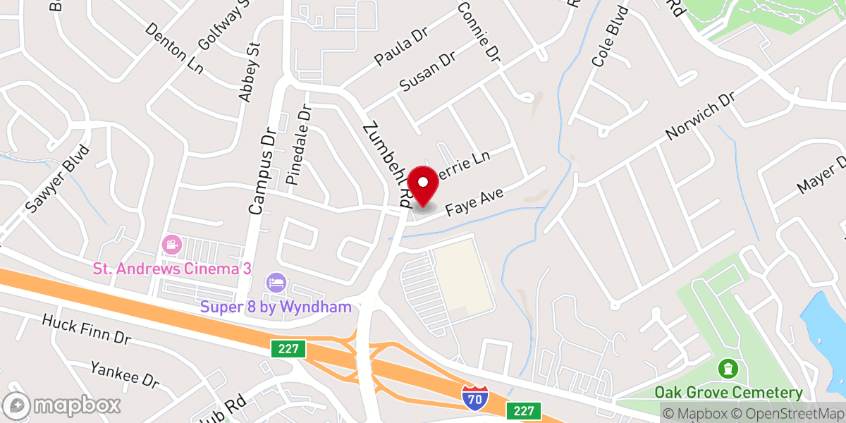 Map showing location of In Step Church