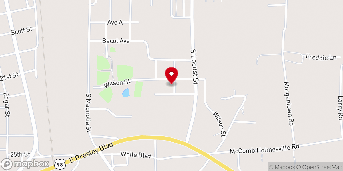 Map showing location of 1stapostolicchurch org mccomb ms