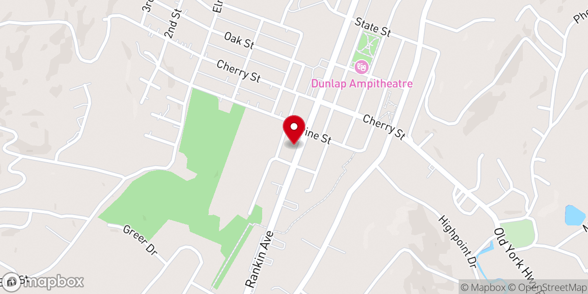 Map showing location of Serenity Pointe Thrift Store