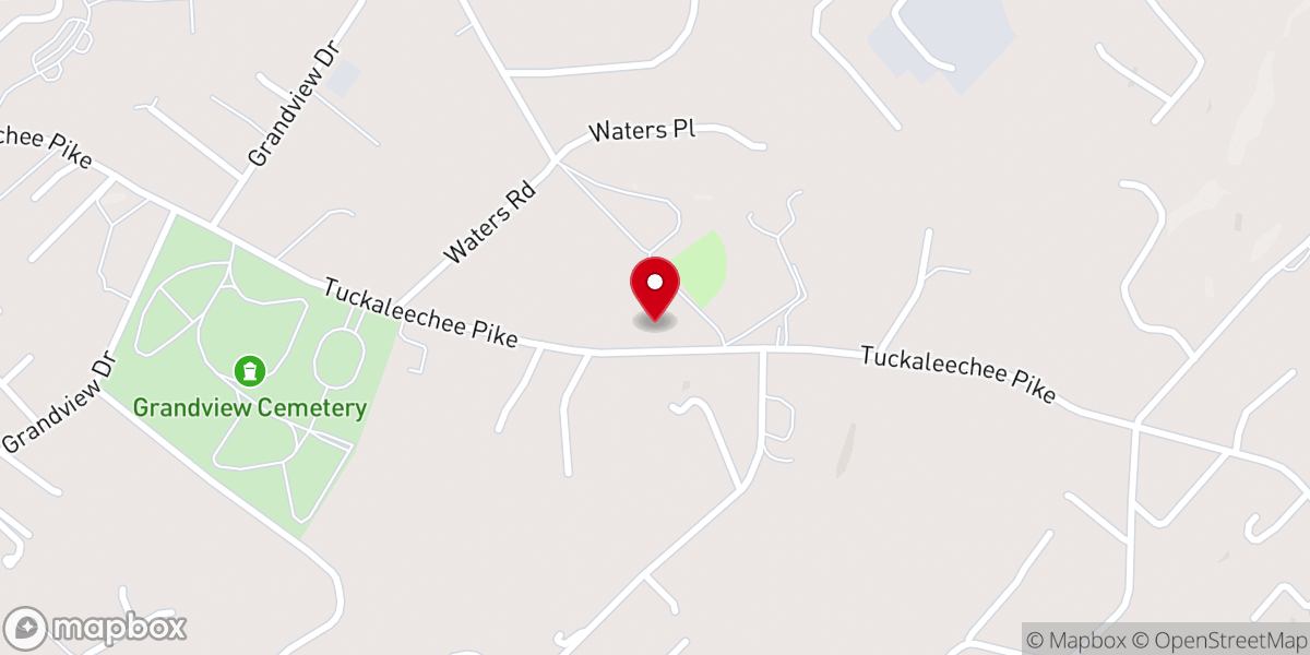 Map showing location of Faith Chapel Maryville