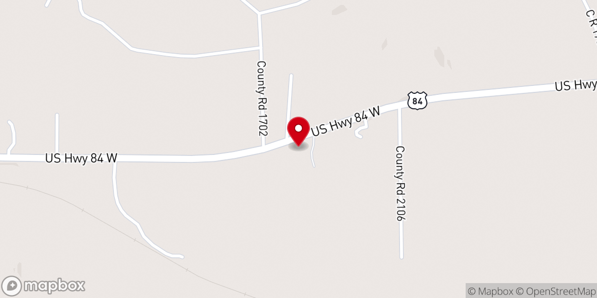 Map showing location of Holly Springs Church