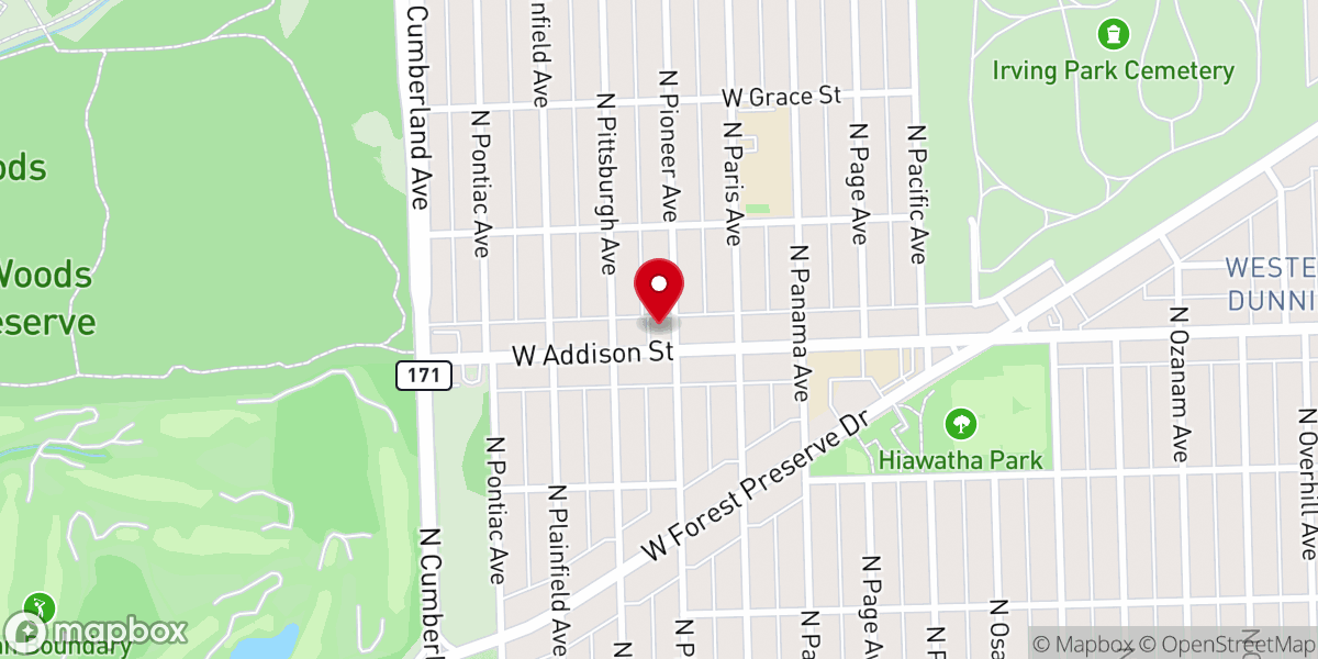 Map showing location of Saint Michael Lutheran Church