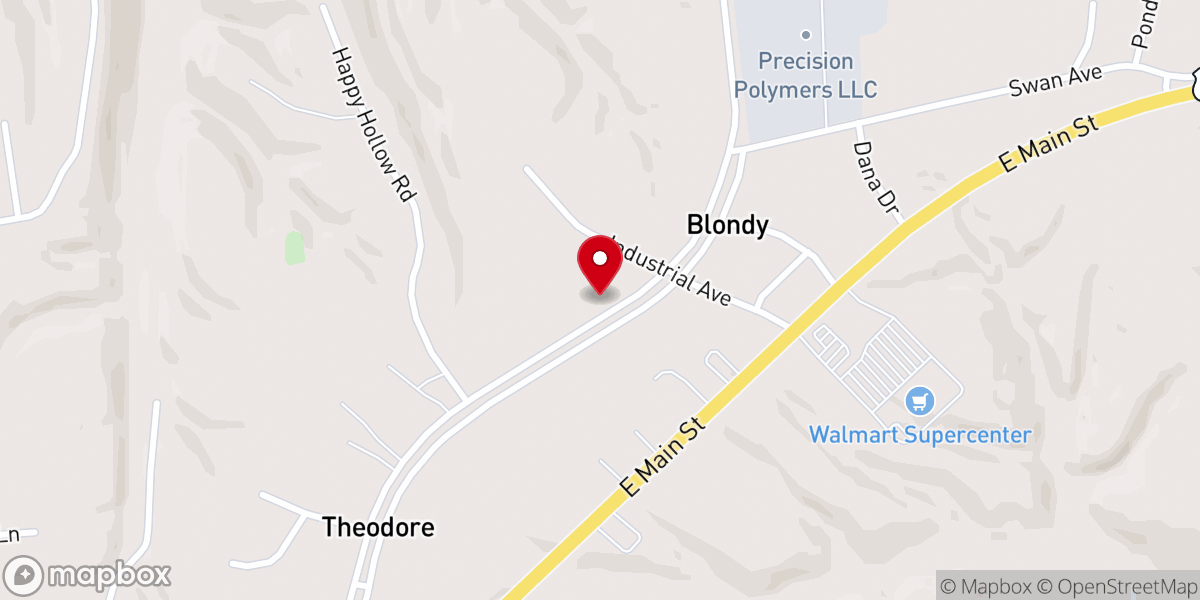 Map showing location of Blondy Church of God - Food Distribution Center