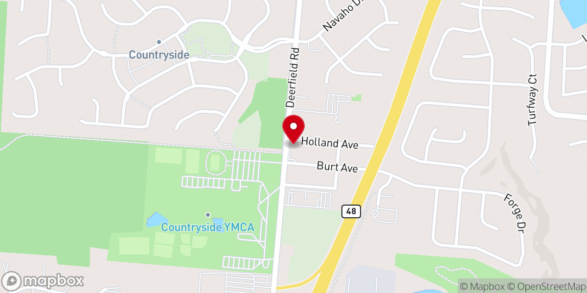 Map showing location of Full Gospel Church of God