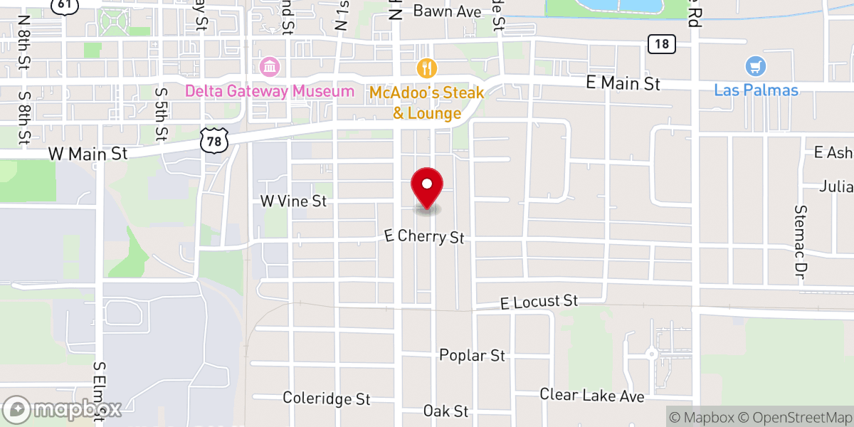 Map showing location of Church of the Lord Jesus