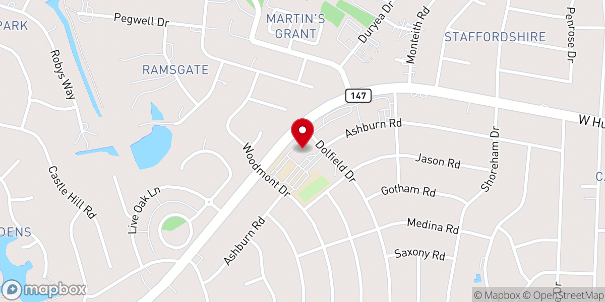 Map showing location of St. Edward the Confessor Catholic Church
