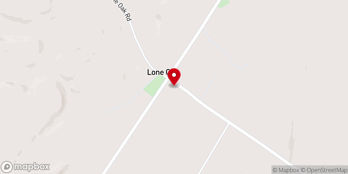 Map showing location of Lone Oak Missionary Baptist Church